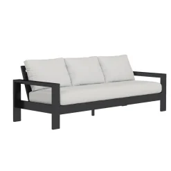 Queensland 3pc Outdoor Seating Set: Sofa & 2 Rocker Lounge Chairs