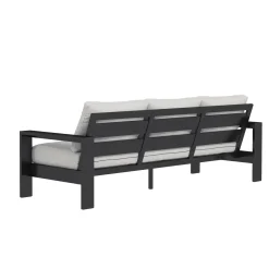 Queensland 3pc Outdoor Seating Set: Sofa & 2 Rocker Lounge Chairs