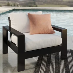 Queensland 3pc Outdoor Seating Set: Sofa & 2 Rocker Lounge Chairs