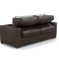 Quinn Leather Full Sleeper Sofa & Mattress