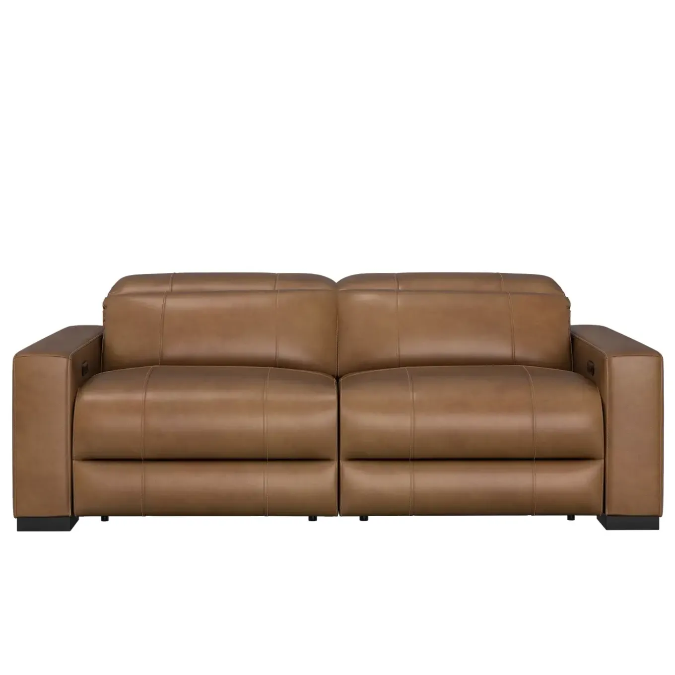 Radiance Power Leather Loveseat