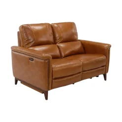 Remy Leather Power Reclining Loveseat with Power Headrests