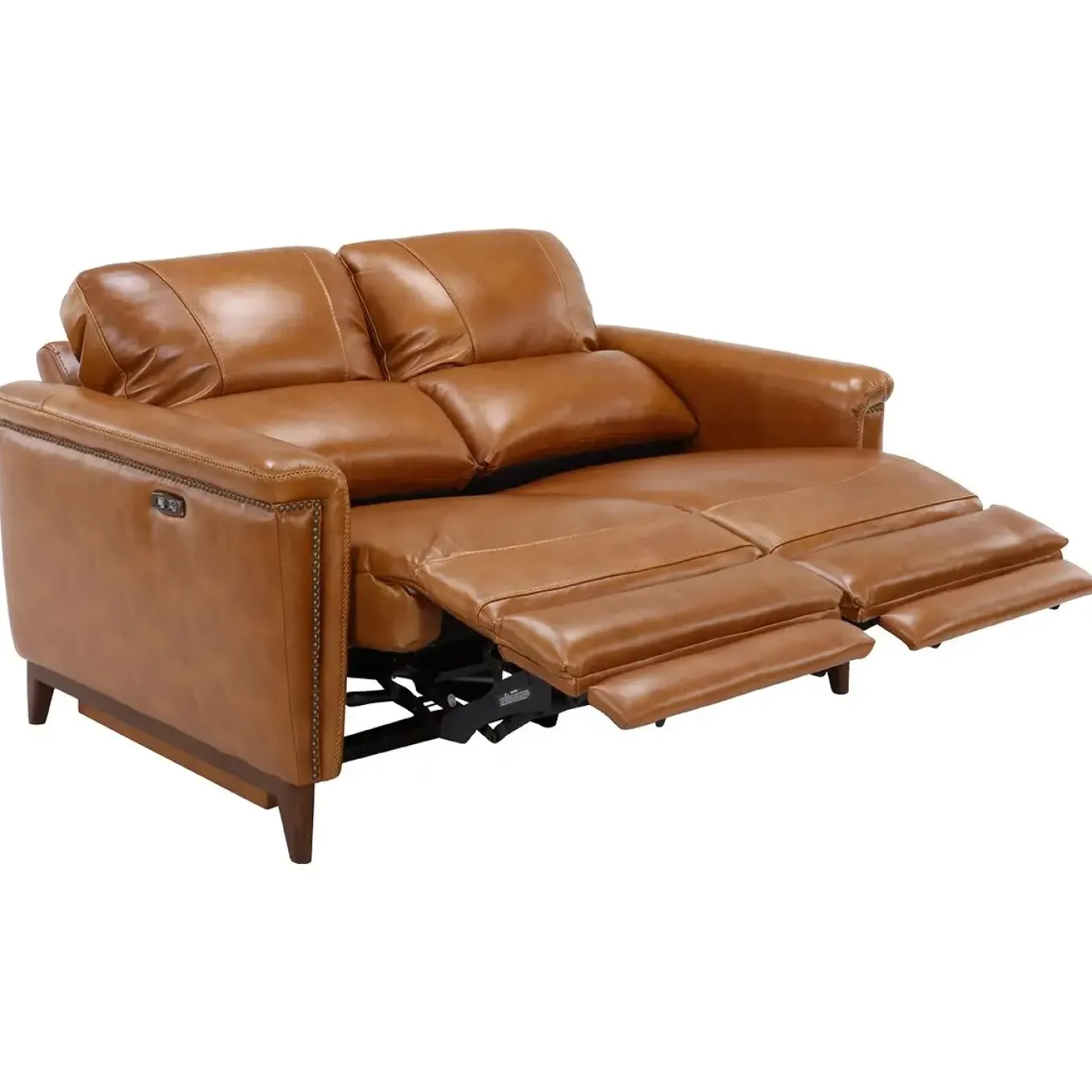 Remy Leather Power Reclining Loveseat with Power Headrests
