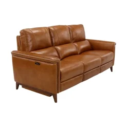 Remy Leather Power Reclining Sofa & Power Reclining Loveseat with Power Headrests