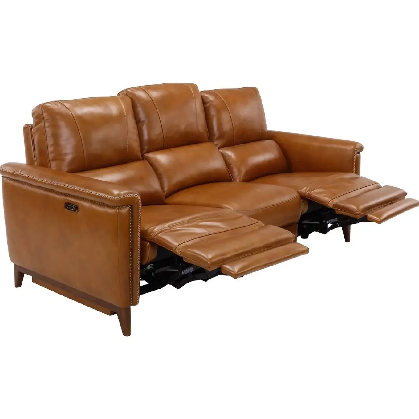 Remy Leather Power Reclining Sofa & Power Reclining Loveseat with Power Headrests
