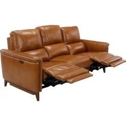 Remy Leather Power Reclining Sofa with Power Headrests