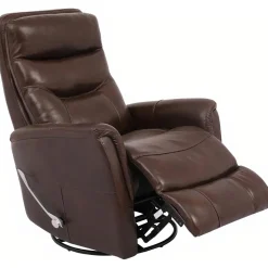 Reno Leather Glider Swivel Recliner