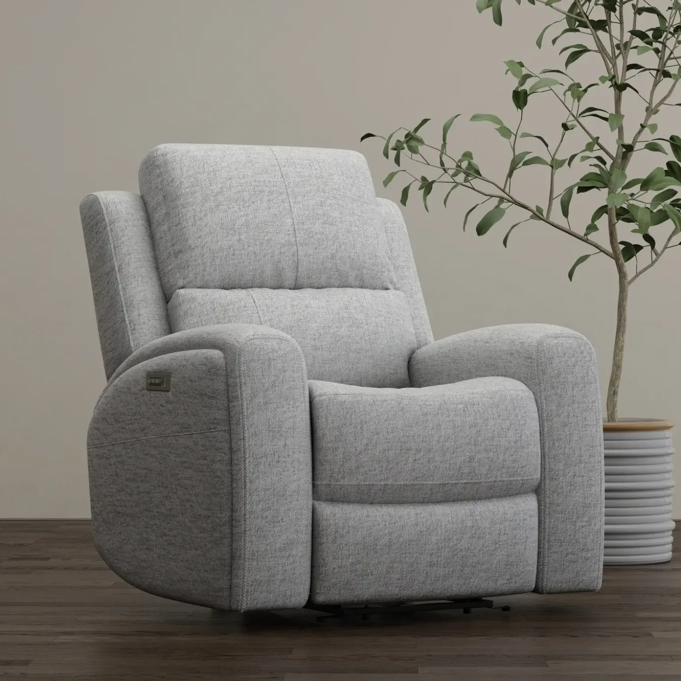 Riverdale Power Recliner with Power Headrest and Power Lumbar Support