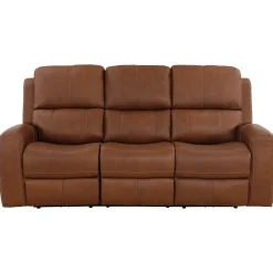 Riverdale Zero G Leather Power Sofa with Power Lumbar