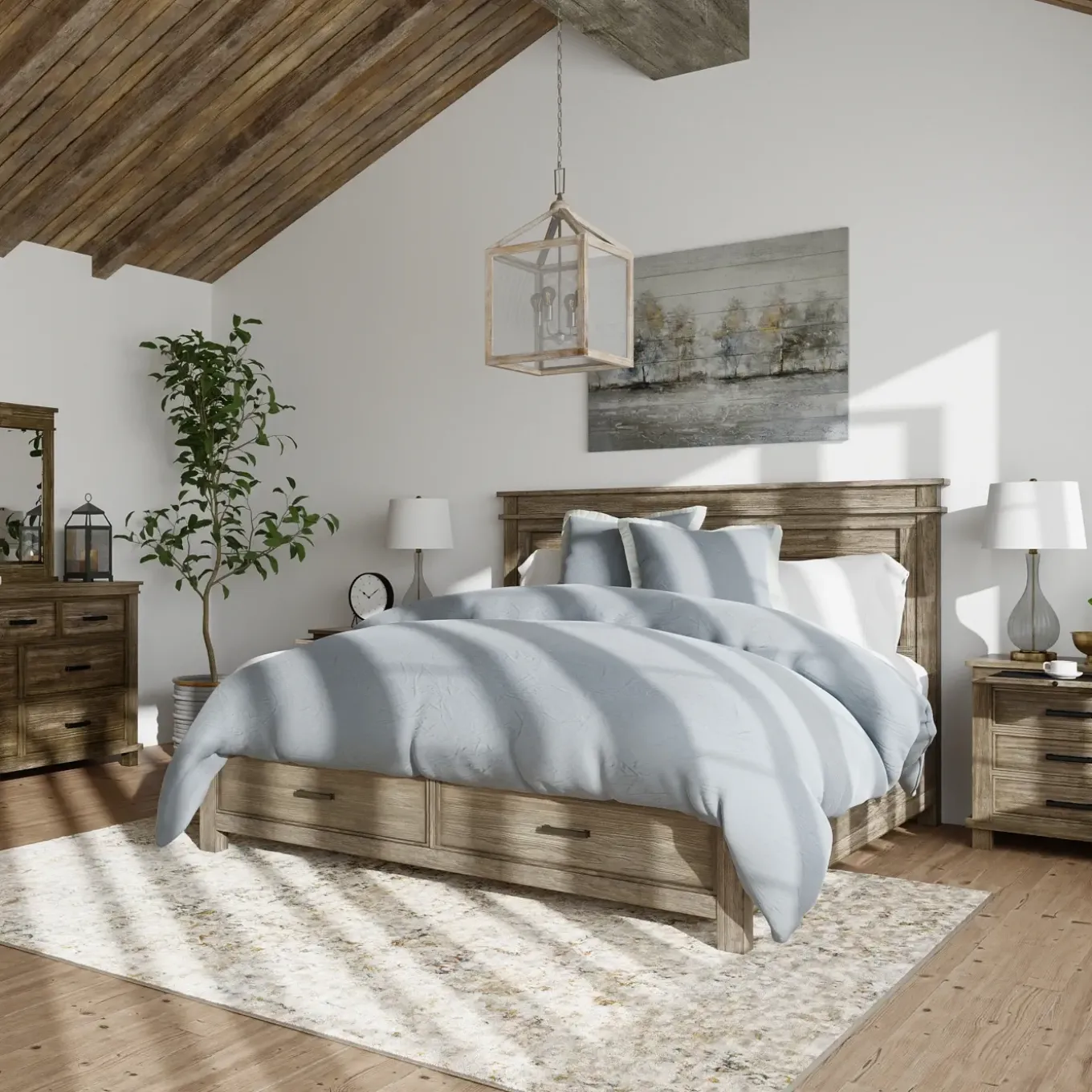 Rivington California King Panel Storage Bed