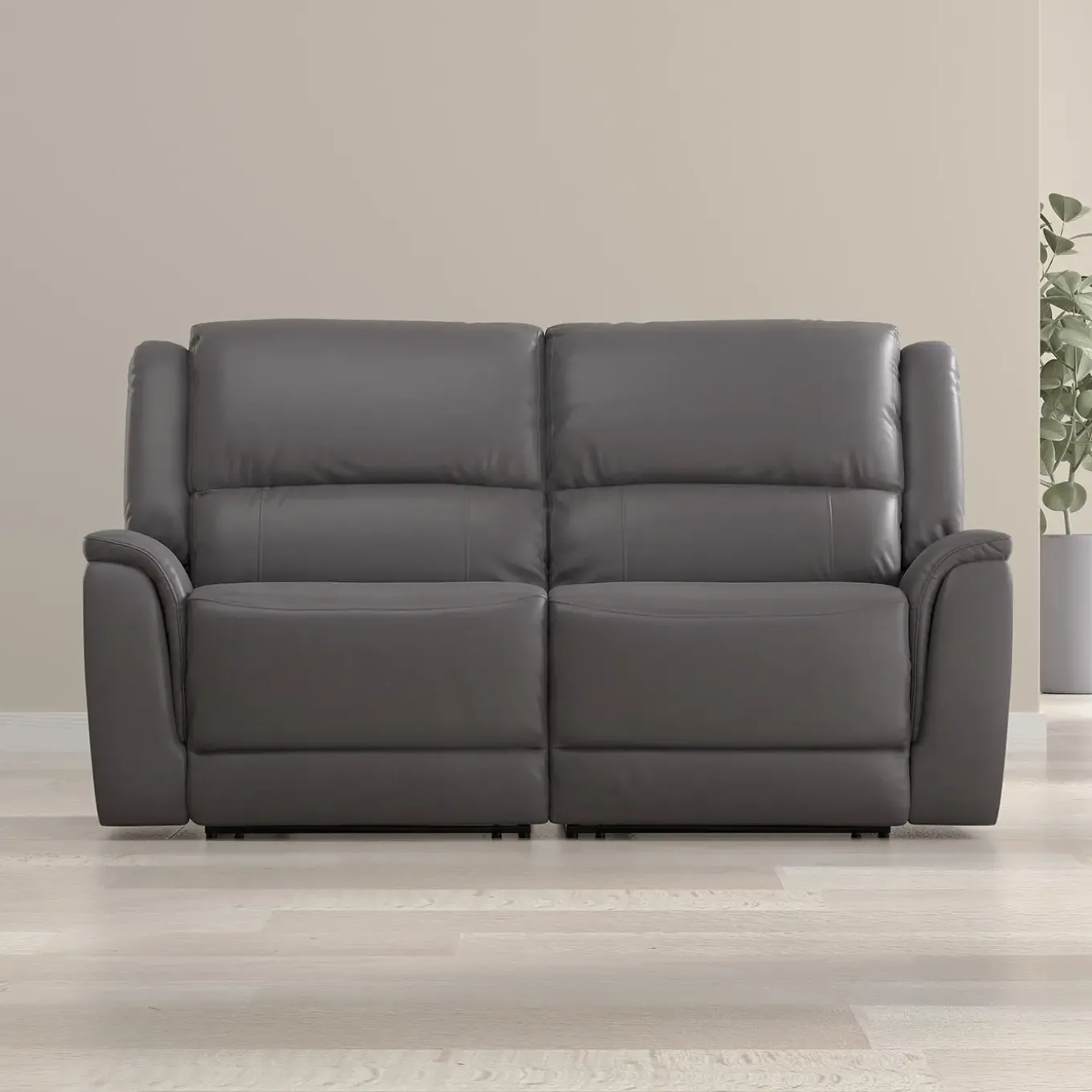 Rockwell Power Leather Loveseat
