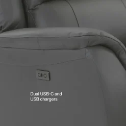 Rockwell Power Leather Recliner