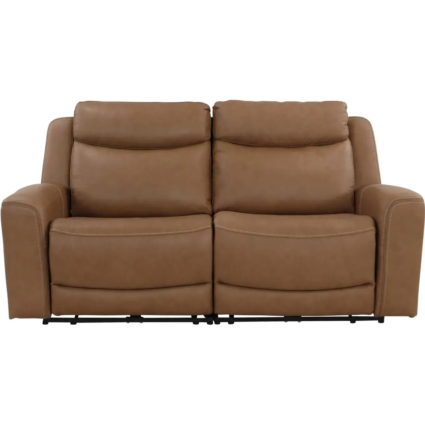 Ryder Leather Power Reclining Loveseat with Heat & Massage