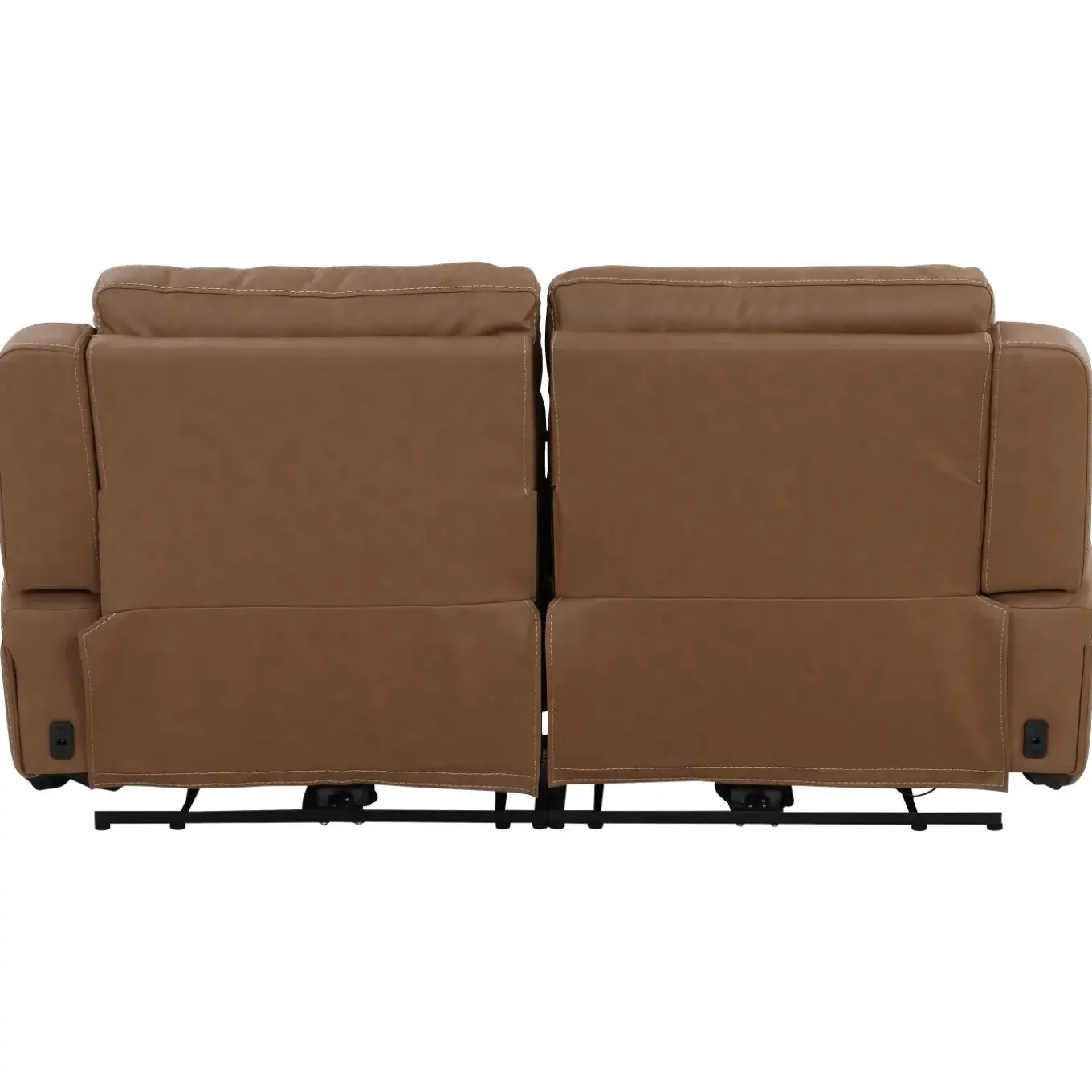 Ryder Leather Power Reclining Loveseat with Heat & Massage