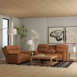 Ryker Brown Power Reclining Living Room Set