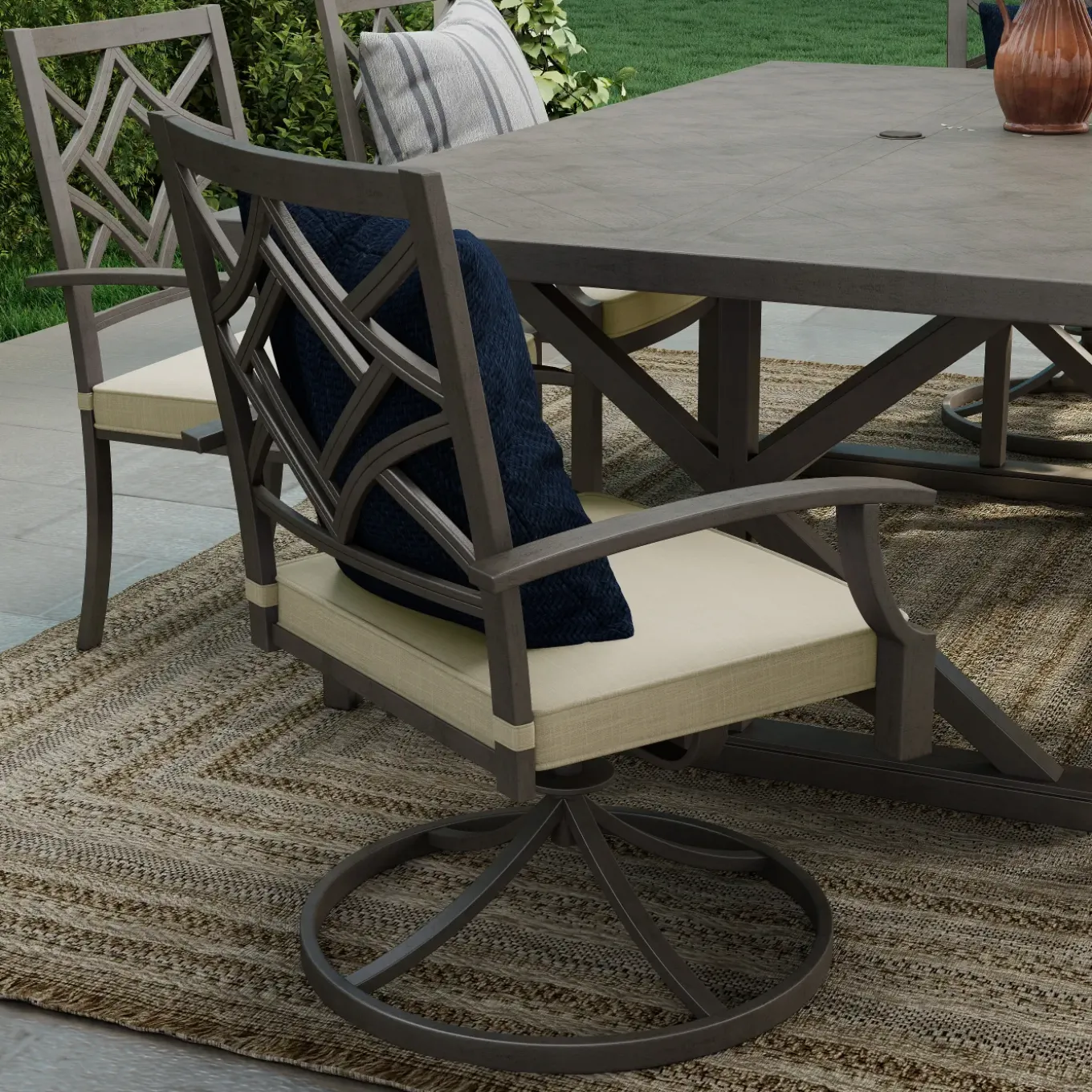 Saint Lucia Dining Swivel Chair