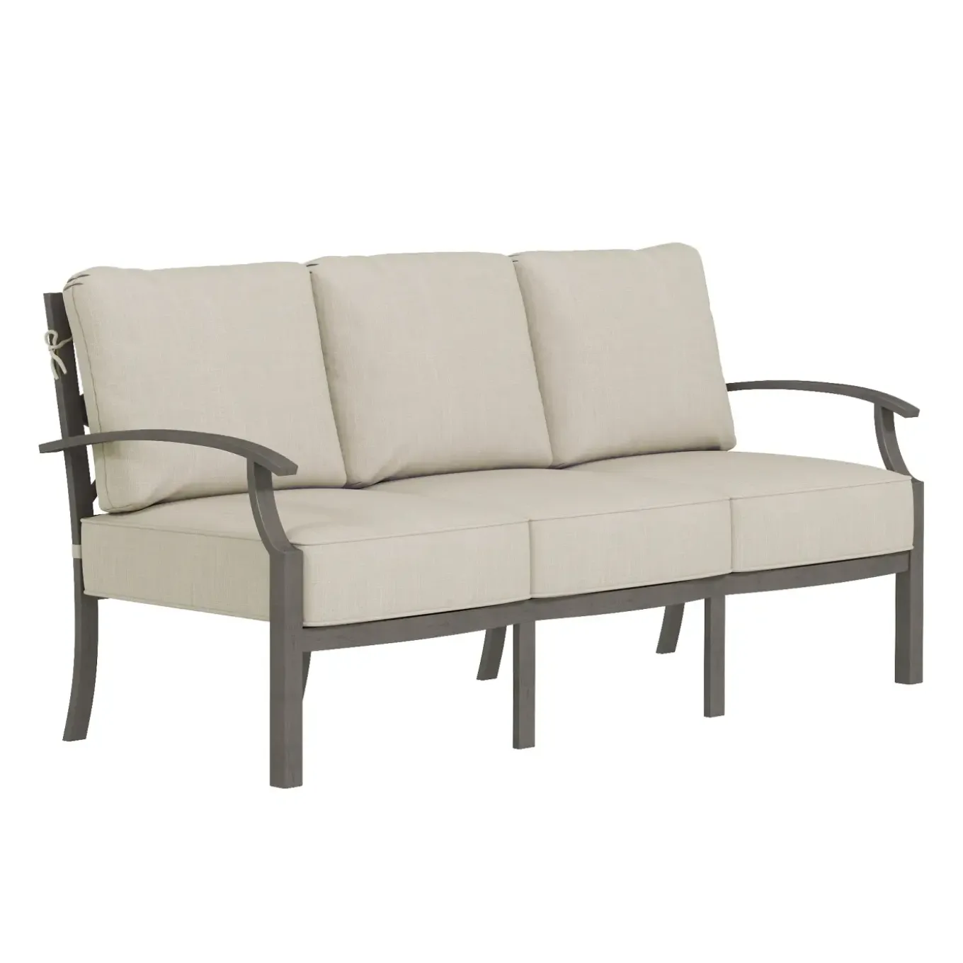 Saint Lucia Outdoor Seating Set-New! 3pc Set: Sofa & 2 Club Chairs