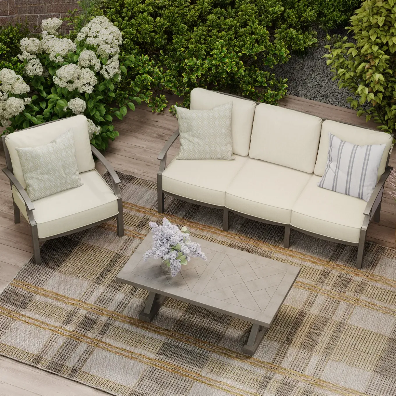 Saint Lucia 2pc Set: Sofa & Club Chair
