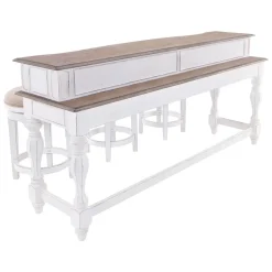 Savannah Console Table & 3 Stools