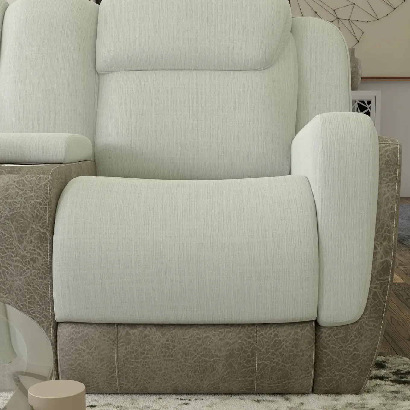 Scout Tan Reclining Living Room Set Power Reclining Sofa & Loveseat