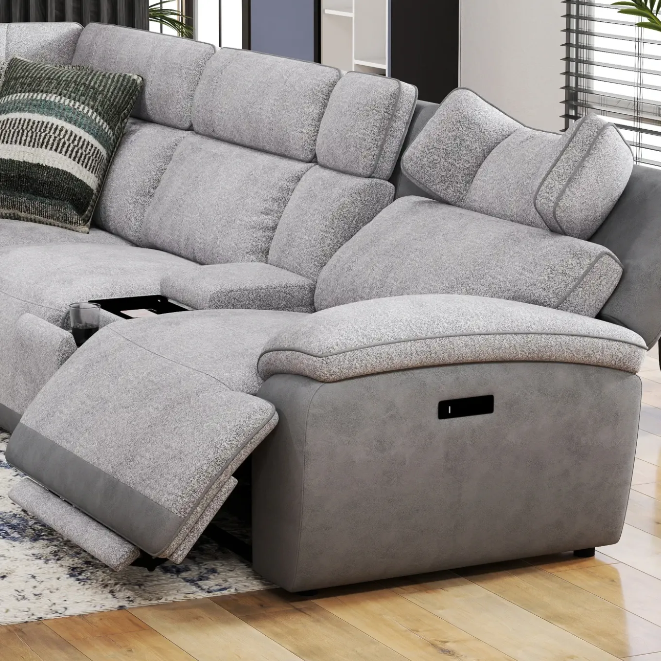 Screenplay 6pc Immersive Sound Power Sectional
