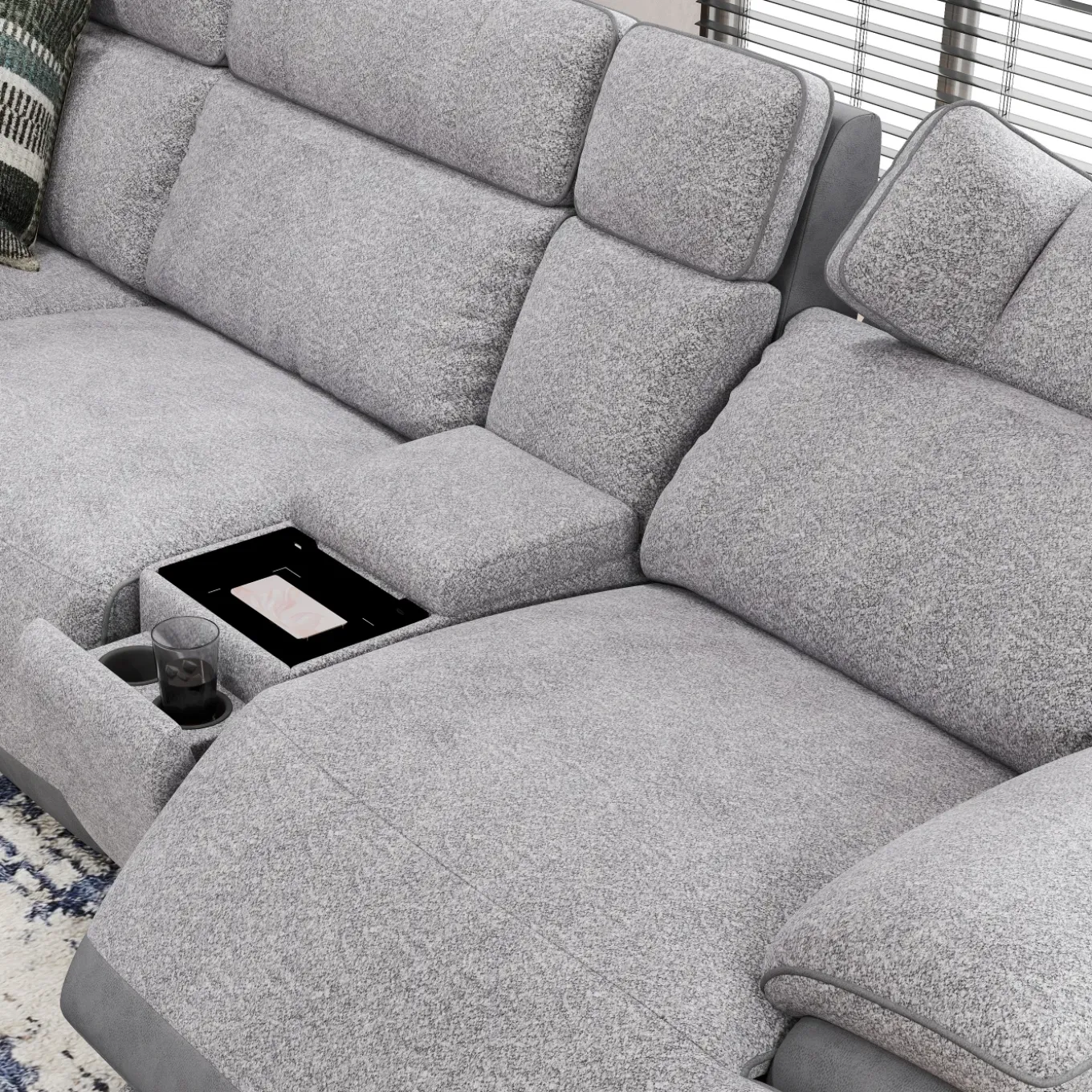 Screenplay 6pc Immersive Sound Power Sectional