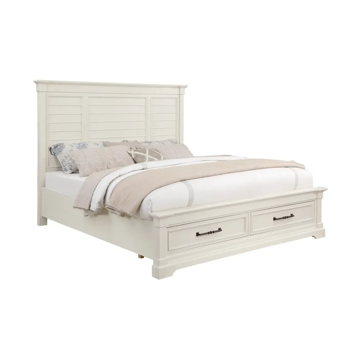 Sheridan California King Storage Bed, Dresser, Mirror, Nightstand