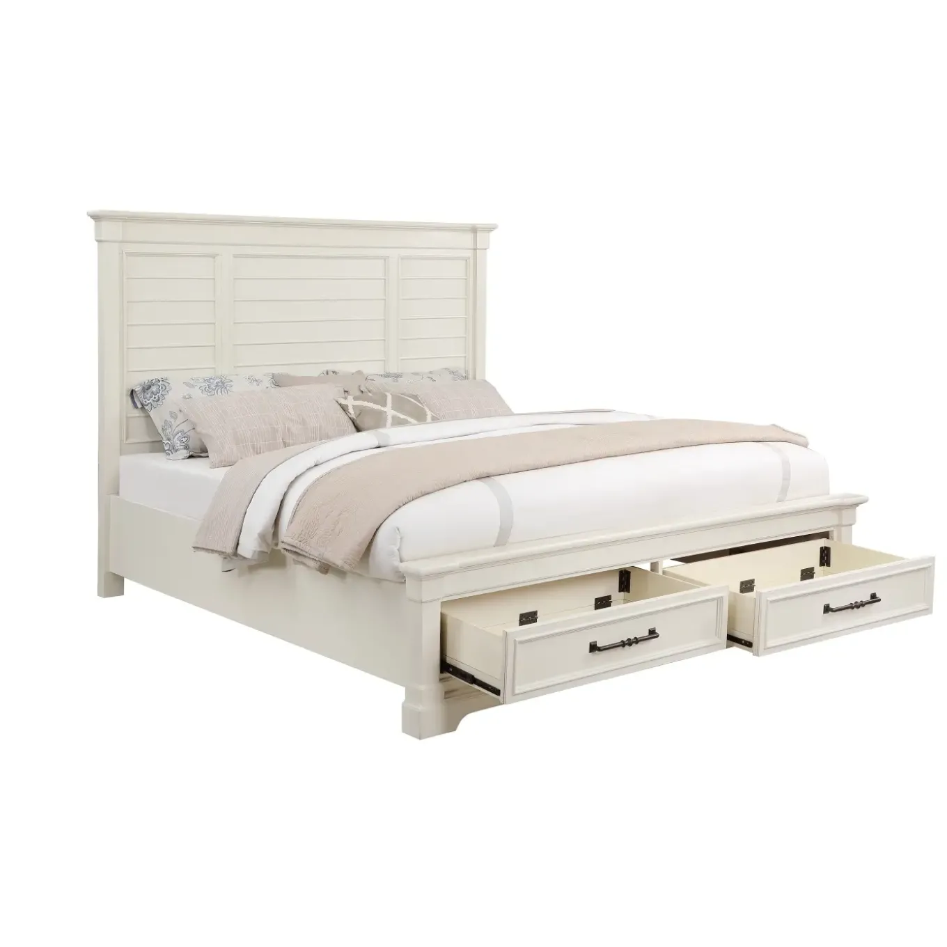 Sheridan California King Storage Bed, Dresser, Mirror, Nightstand