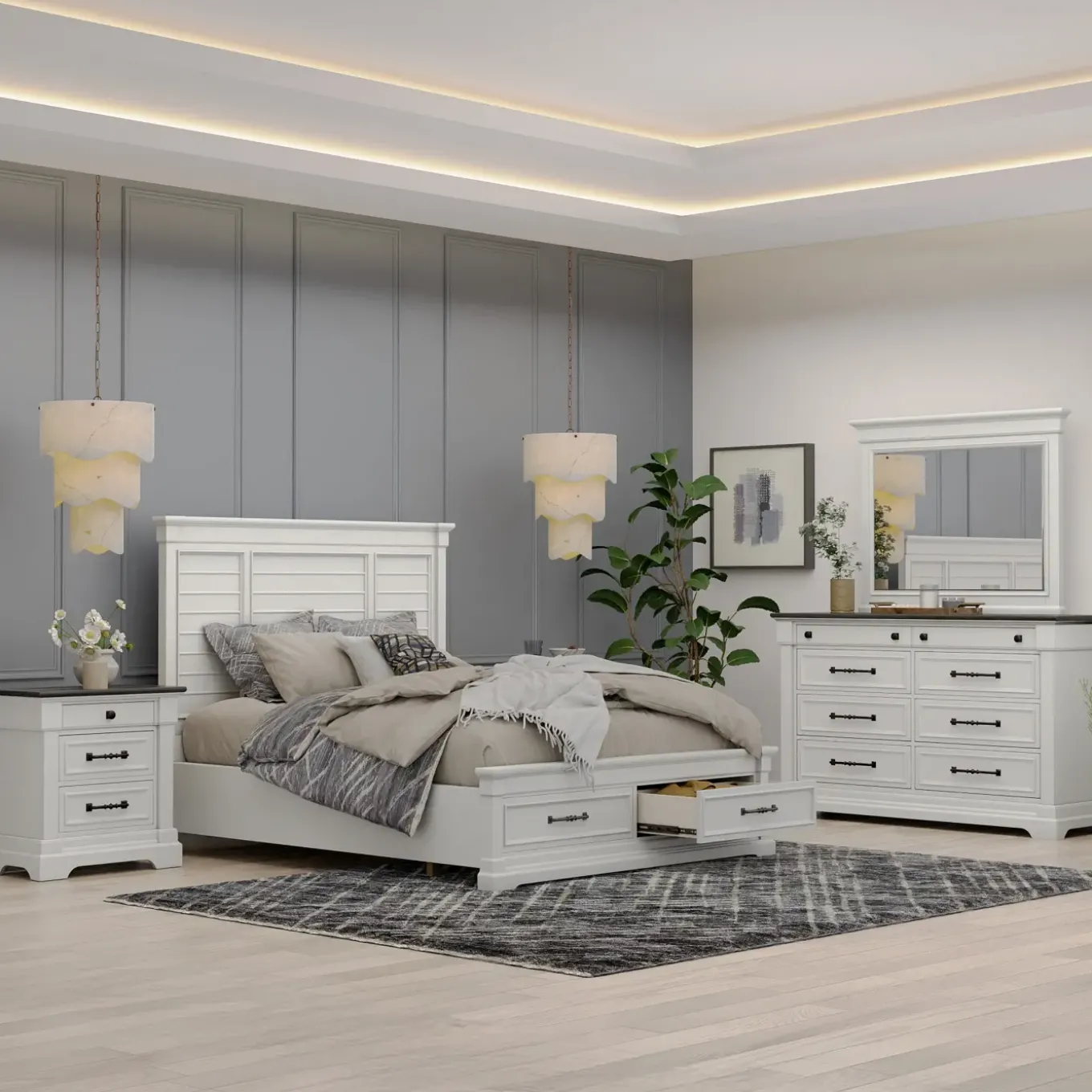 Sheridan White Bedroom Set