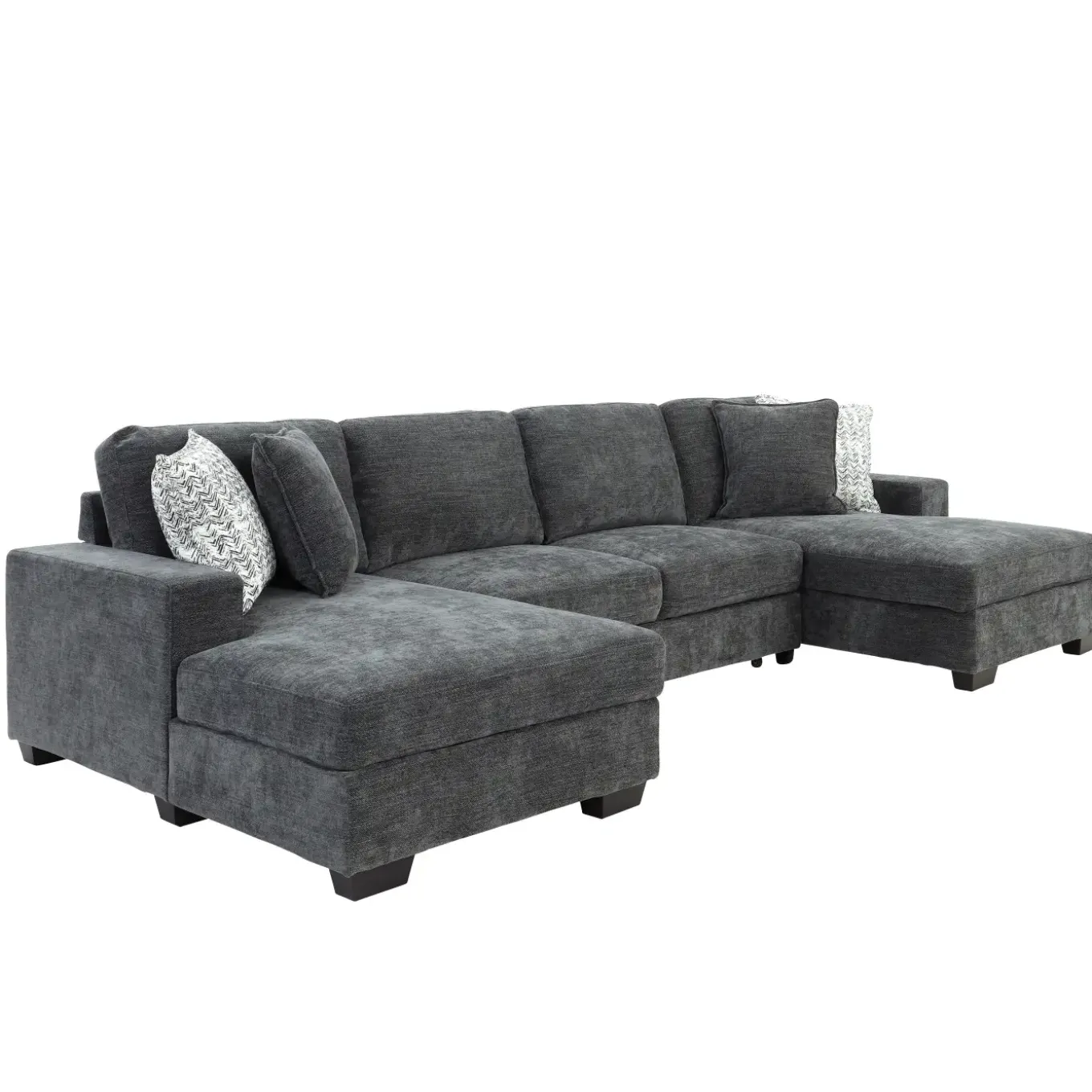 Slumber 3pc Double Storage Chaise Sleeper Sectional