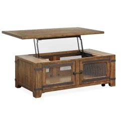 Somerset Lift-Top Storage Cocktail With Casters