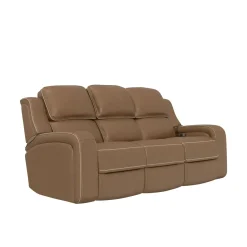 Soundwave Living Room Set Immersive Power Leather Reclining Sofa & Loveseat