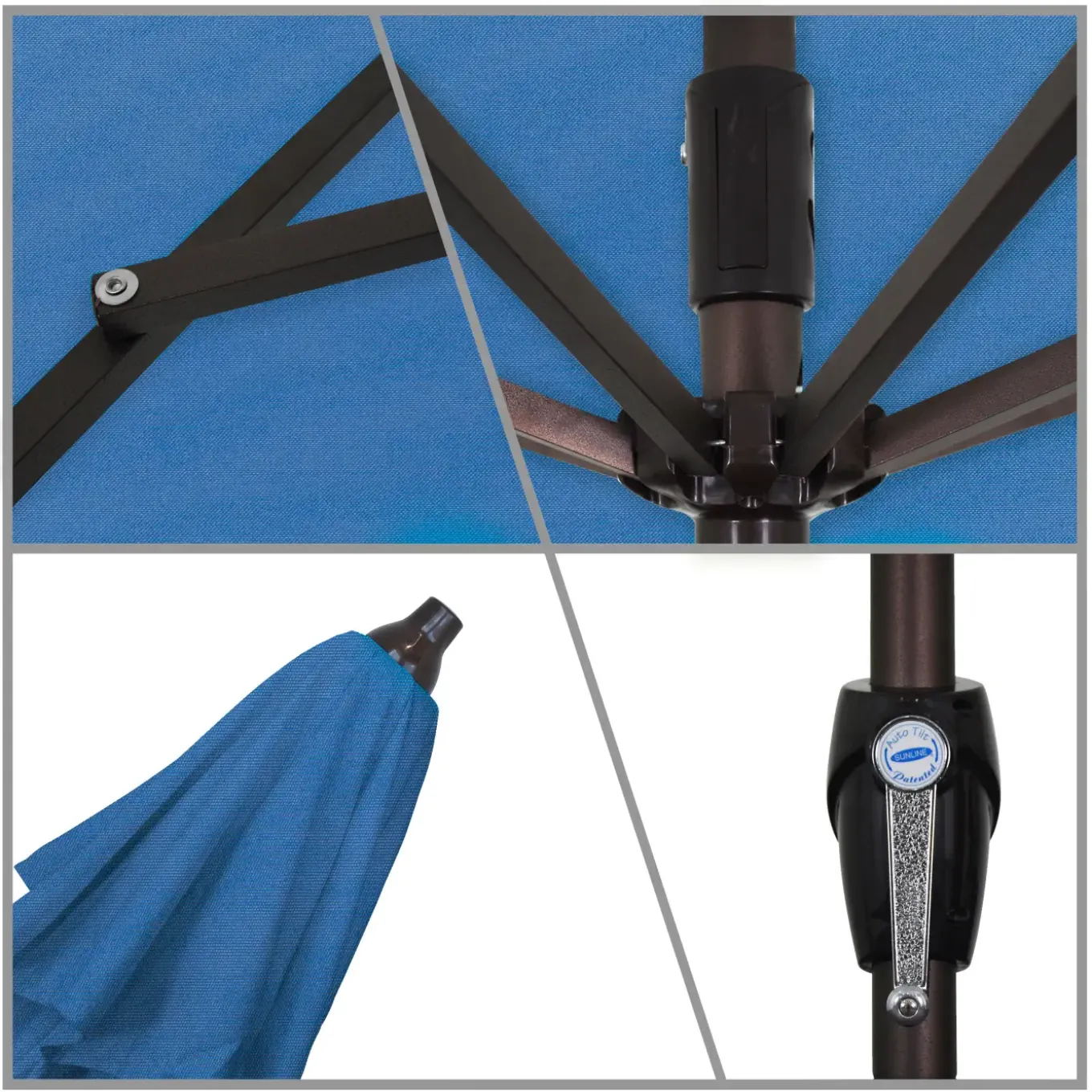 St. Lucia 9' Round Auto-Tilt Umbrella