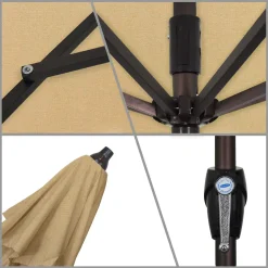 St. Lucia 9' Round Auto-Tilt Umbrella