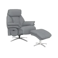 Tranquil Swivel Power Recliner with Ottoman