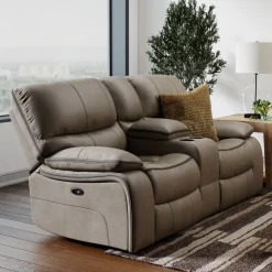 Trilogy Power Reclining Living Room Set-Brown