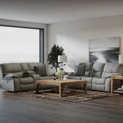 Trilogy Power Reclining Living Room Set-Gray