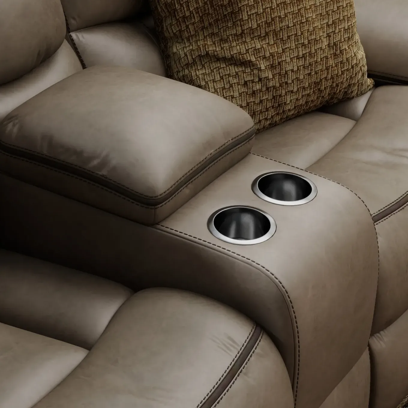 Trilogy Reclining Living Room Set-Brown