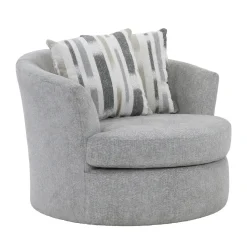 Trinton Swivel Chair with 2 Pillows