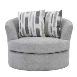 Trinton Swivel Chair with 2 Pillows