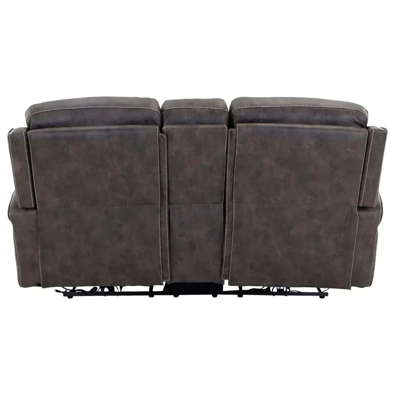 Triplex Power Reclining Console Loveseat