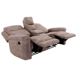 Triplex Power Reclining Living Room Set-Brown