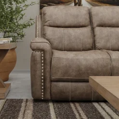 Triplex Power Reclining Living Room Set-Brown