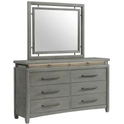 Winslet Eastern King Bed, Dresser, Mirror, Nightstand