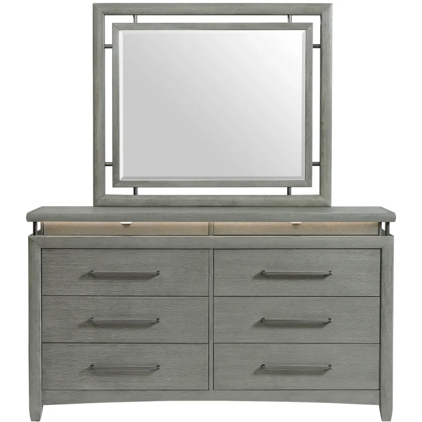 Winslet Eastern King Bed, Dresser, Mirror, Nightstand