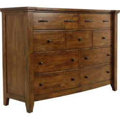 Wisteria Eastern King Storage Sleigh Bed, Dresser, Mirror & Nightstand